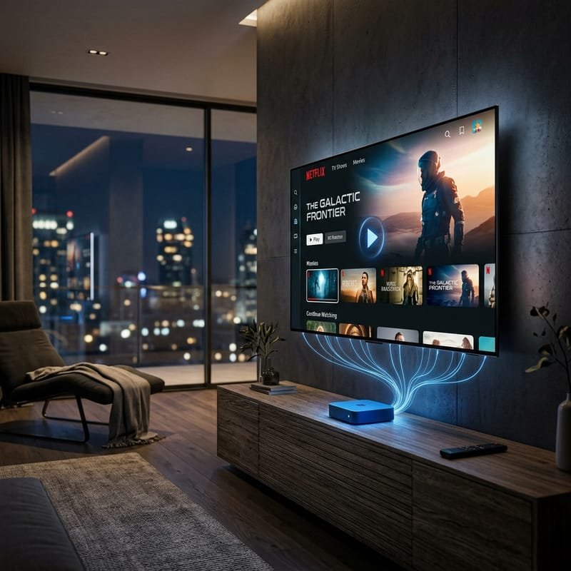 Streaming entertainment on TV